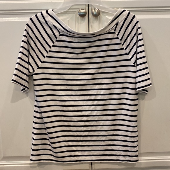 Talbots Petite striped tee size Medium Petite NWT - Picture 3 of 6